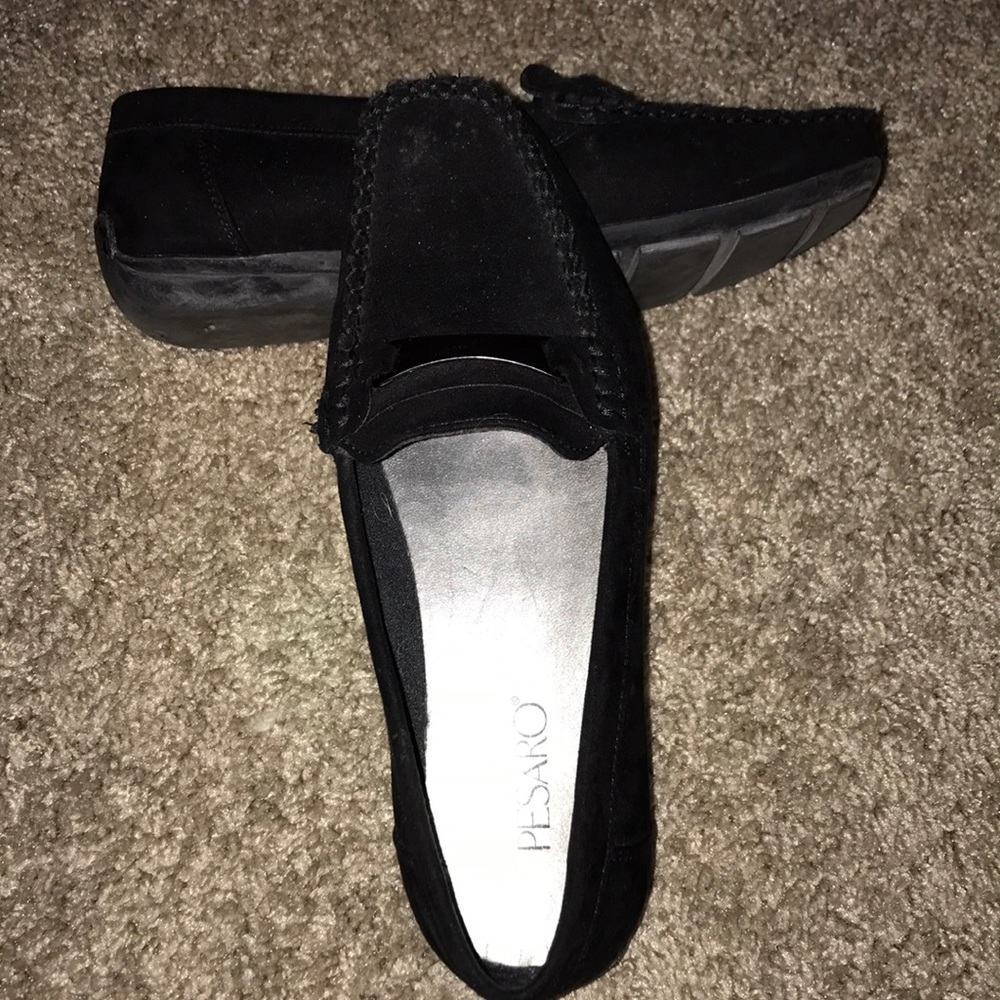 Black Suade Loafers